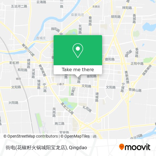 街电(花椒籽火锅城阳宝龙店) map