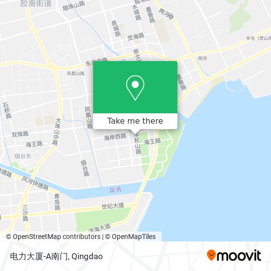 电力大厦-A南门 map