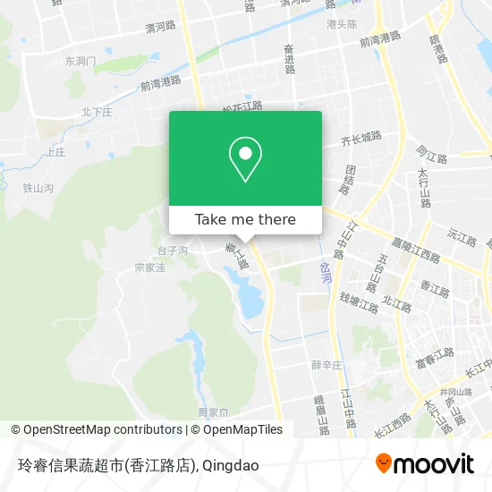 玲睿信果蔬超市(香江路店) map