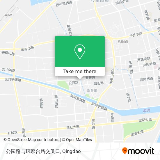 公园路与琅琊台路交叉口 map