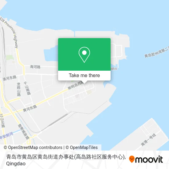 青岛市黄岛区黄岛街道办事处(高岛路社区服务中心) map
