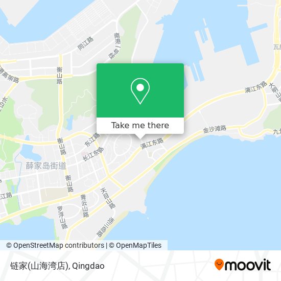 链家(山海湾店) map