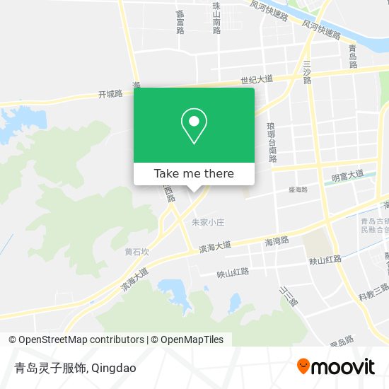 青岛灵子服饰 map