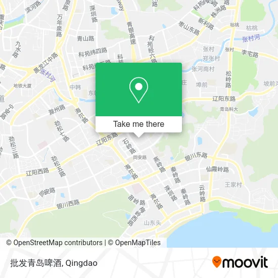 批发青岛啤酒 map