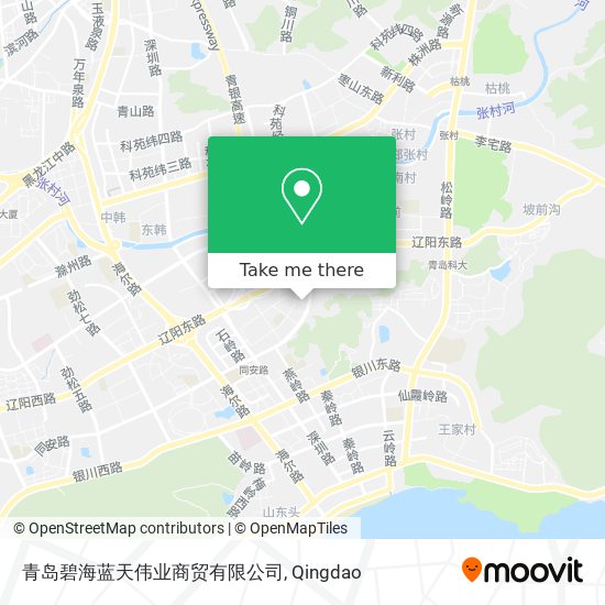 青岛碧海蓝天伟业商贸有限公司 map
