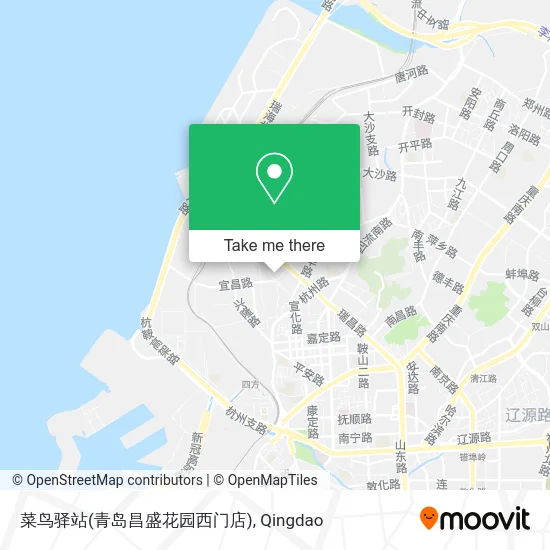菜鸟驿站(青岛昌盛花园西门店) map