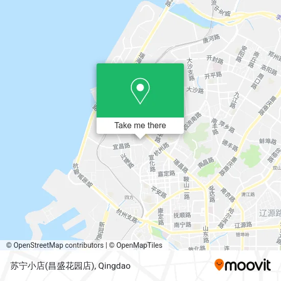 苏宁小店(昌盛花园店) map