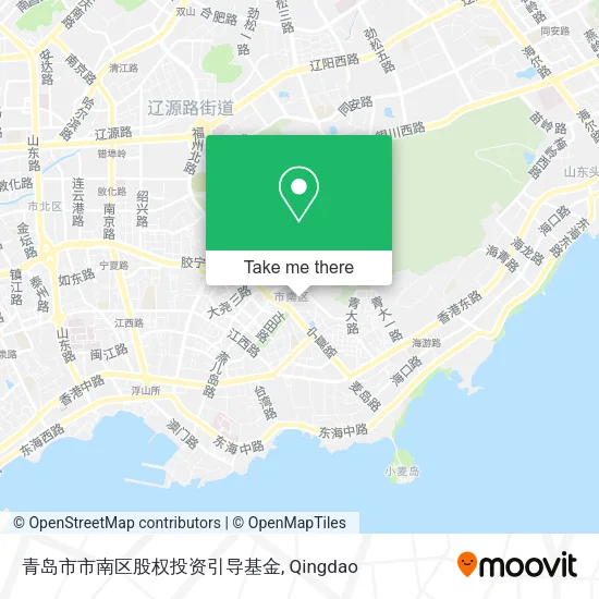 青岛市市南区股权投资引导基金 map