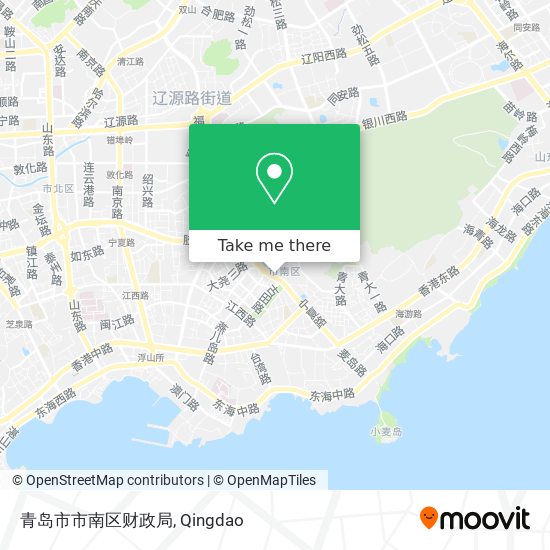 青岛市市南区财政局 map