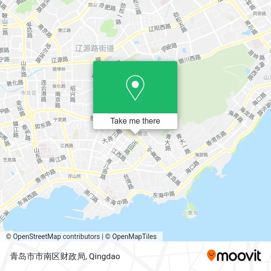 青岛市市南区财政局 map