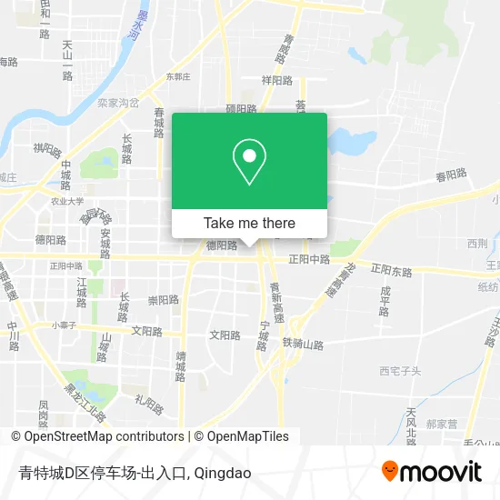青特城D区停车场-出入口 map