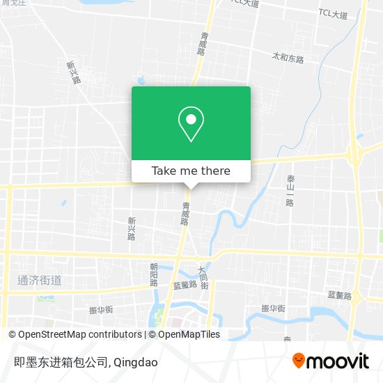 即墨东进箱包公司 map
