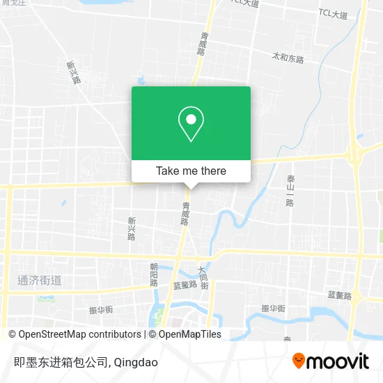 即墨东进箱包公司 map