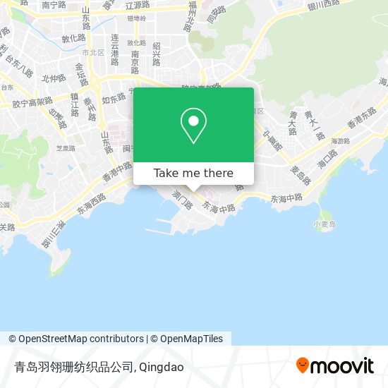 青岛羽翎珊纺织品公司 map
