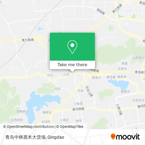 青岛中林原木大货场 map