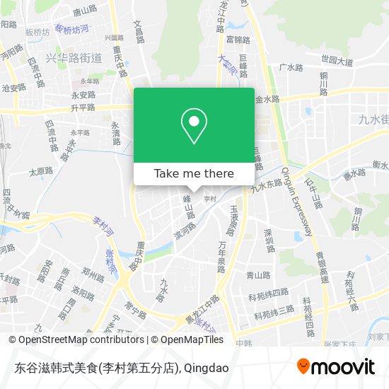 东谷滋韩式美食(李村第五分店) map
