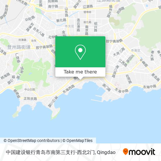 中国建设银行青岛市南第三支行-西北2门 map