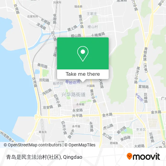 青岛是民主法治村(社区) map