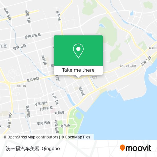 洗来福汽车美容 map
