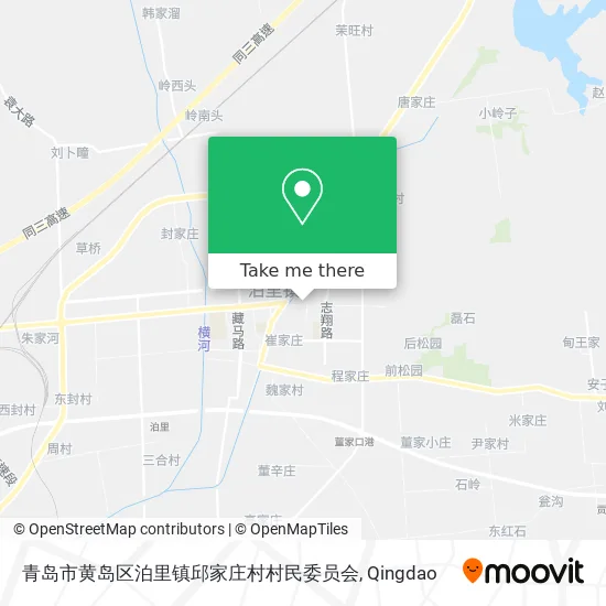 青岛市黄岛区泊里镇邱家庄村村民委员会 map