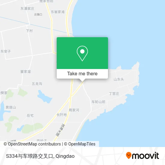 S334与车琅路交叉口 map