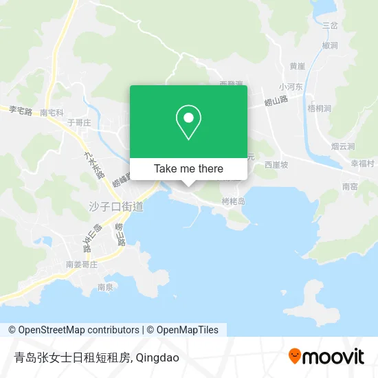 青岛张女士日租短租房 map