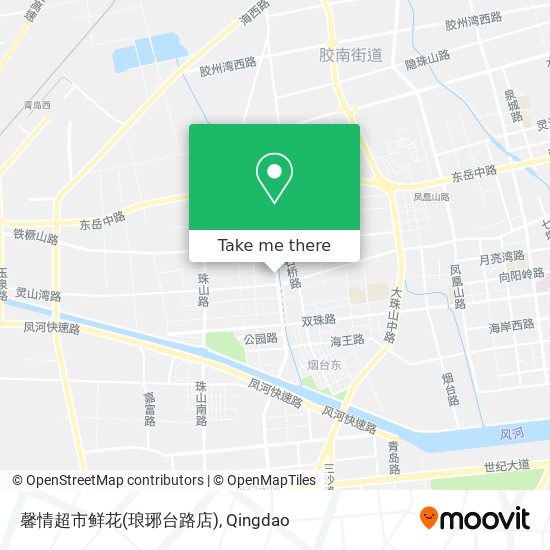 馨情超市鲜花(琅琊台路店) map