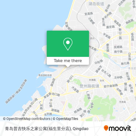 青岛普吉快乐之家公寓(福生里分店) map