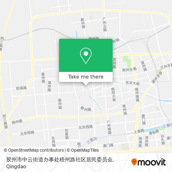 胶州市中云街道办事处梧州路社区居民委员会 map