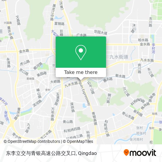 东李立交与青银高速公路交叉口 map