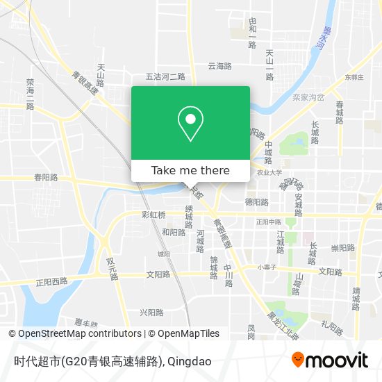 时代超市(G20青银高速辅路) map