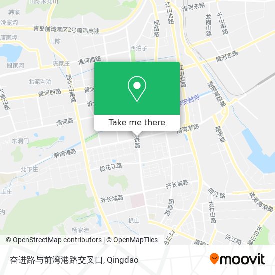奋进路与前湾港路交叉口 map