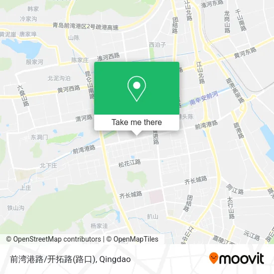 前湾港路/开拓路(路口) map