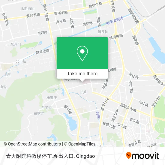 青大附院科教楼停车场-出入口 map