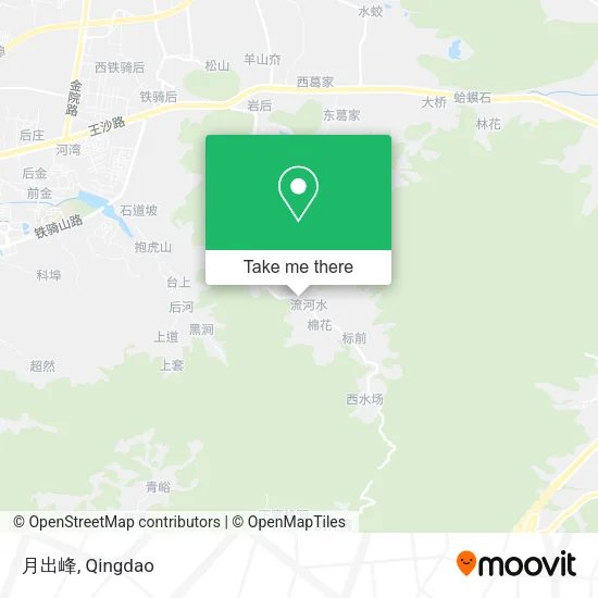 月出峰 map