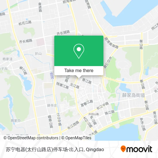苏宁电器(太行山路店)停车场-出入口 map