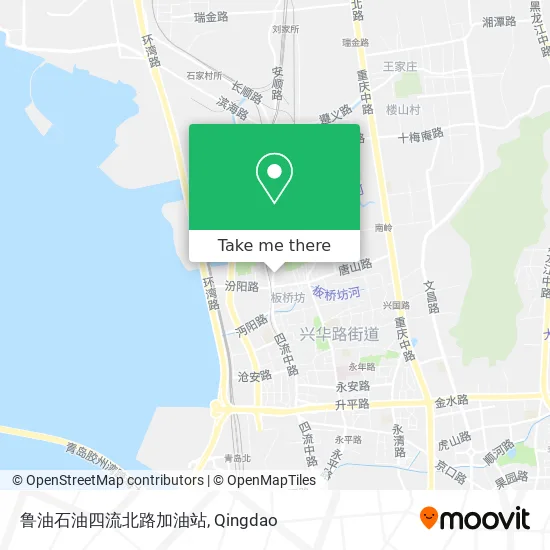 鲁油石油四流北路加油站 map