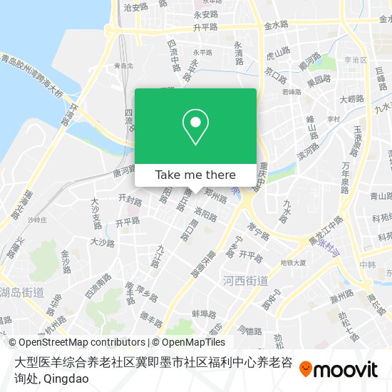 大型医羊综合养老社区冀即墨市社区福利中心养老咨询处 map