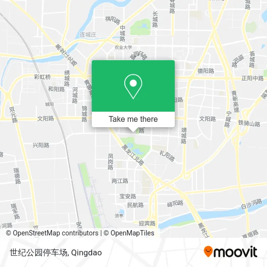 世纪公园停车场 map