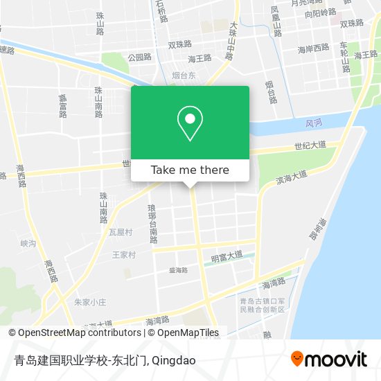 青岛建国职业学校-东北门 map