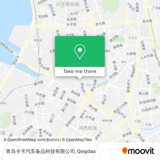 青岛卡卡汽车备品科技有限公司 map