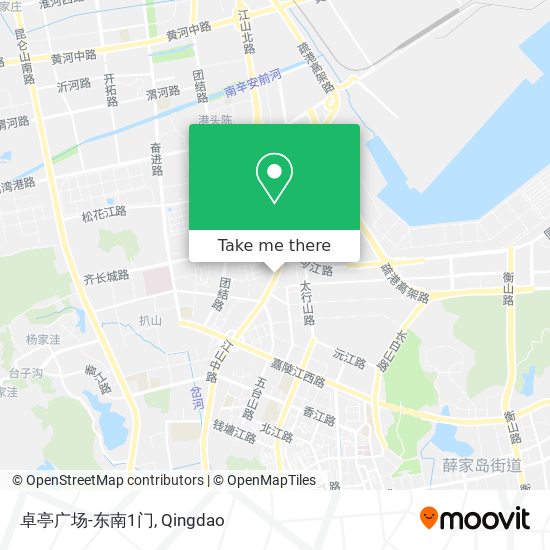 卓亭广场-东南1门 map