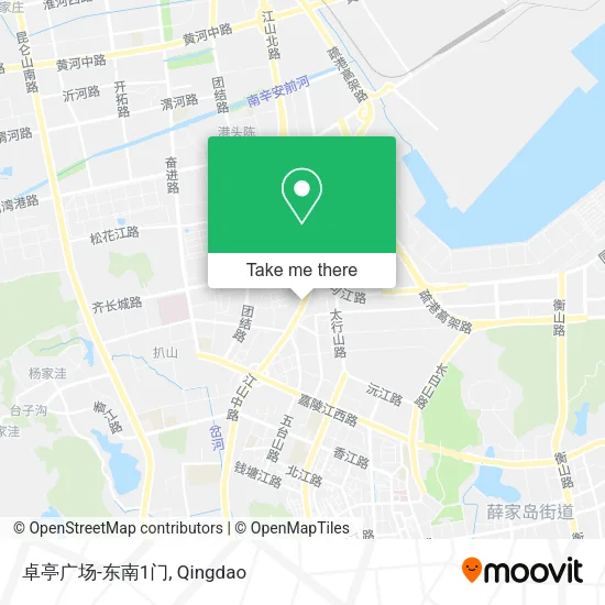 卓亭广场-东南1门 map