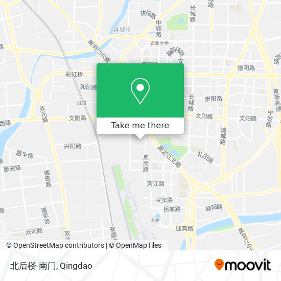 北后楼-南门 map