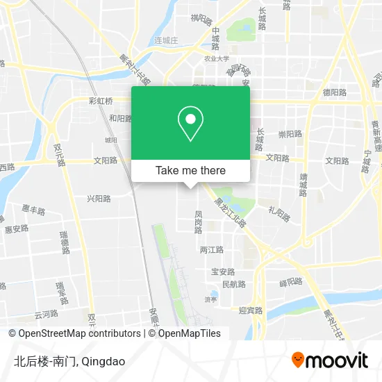 北后楼-南门 map