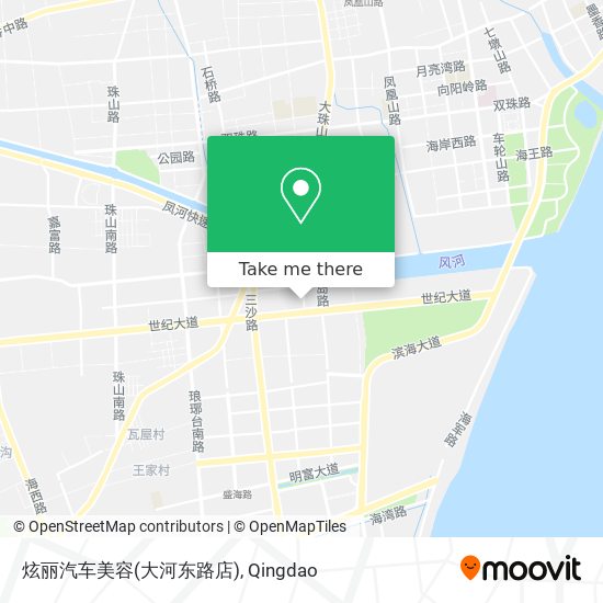 炫丽汽车美容(大河东路店) map