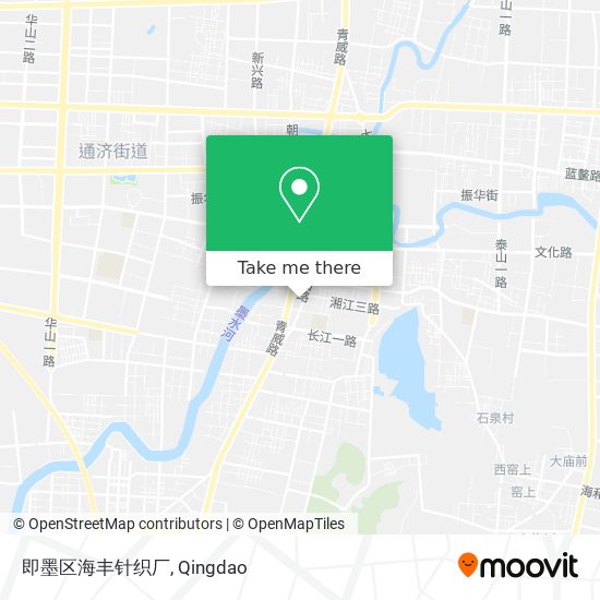即墨区海丰针织厂 map