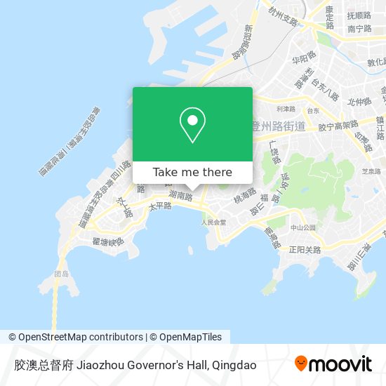 胶澳总督府 Jiaozhou Governor's Hall map