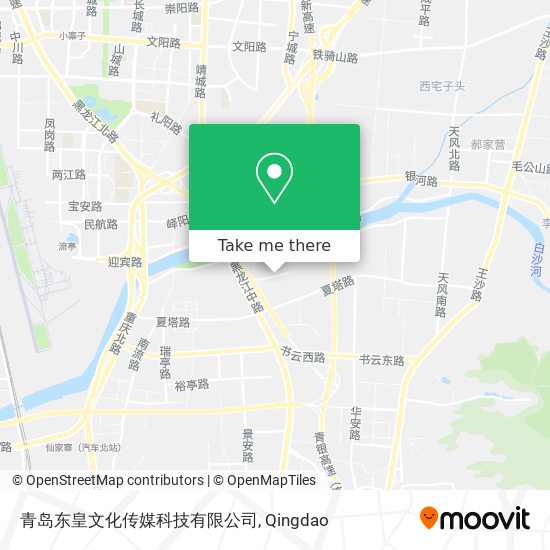 青岛东皇文化传媒科技有限公司 map