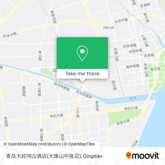 青岛大好河山酒店(大珠山中路店) map